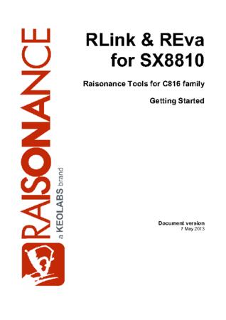   Raisonance tools for SX8810